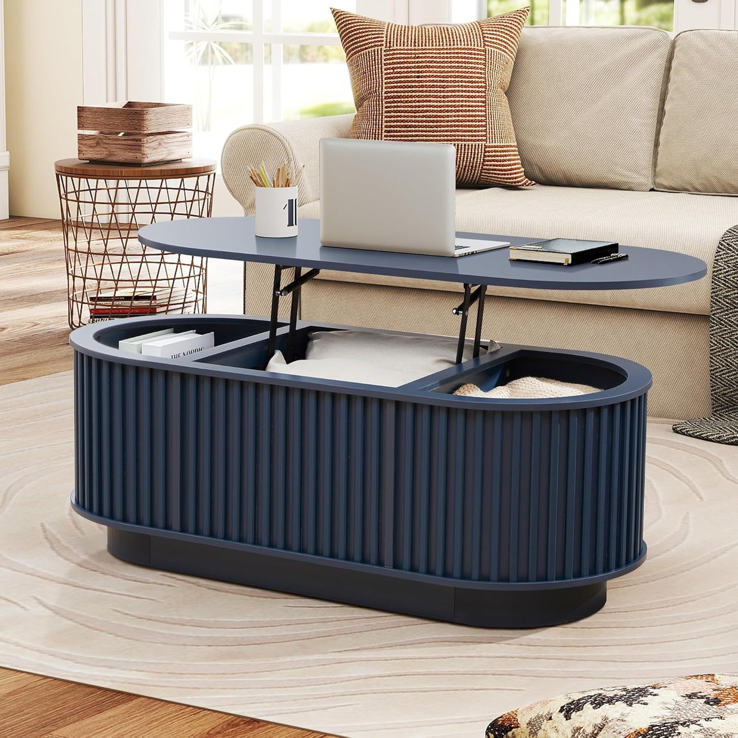 ✨ Hidden Storage + Lift Top = Your Living Room's New Favorite! 😍